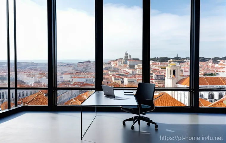 주택관리사로서의 커리어 전환 방법 - **Prompt:** A serene and professionally managed condominium courtyard in Lisbon, Portugal, bathed in...